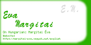 eva margitai business card