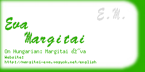 eva margitai business card